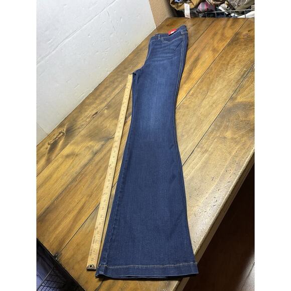 SPANX Jeans Womens Large Tall Blue Flare High Rise Pull On Stretch NWT - Picture 11 of 11